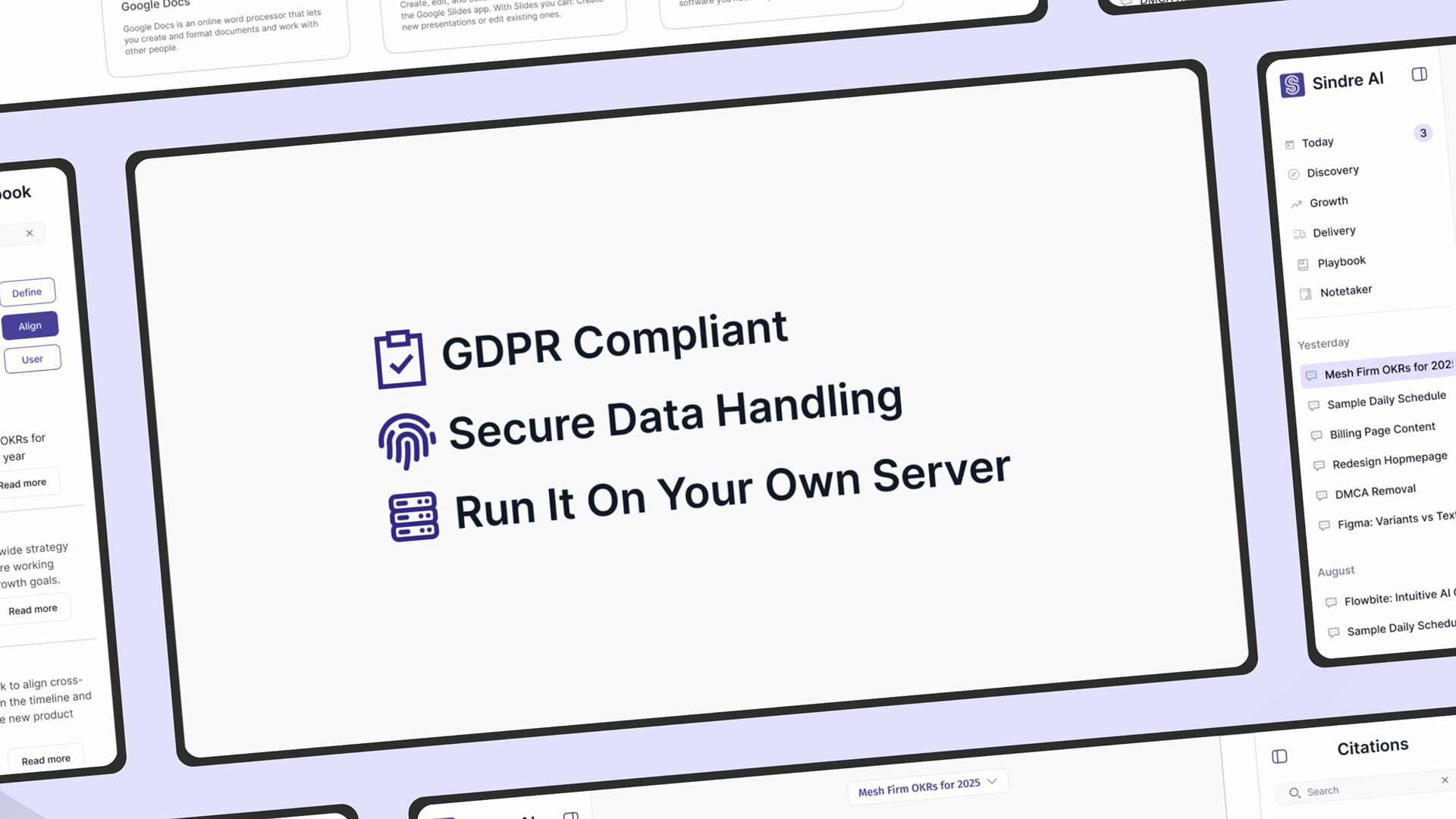 GDPR Compliant, Secure Data Handling, & Run it locally