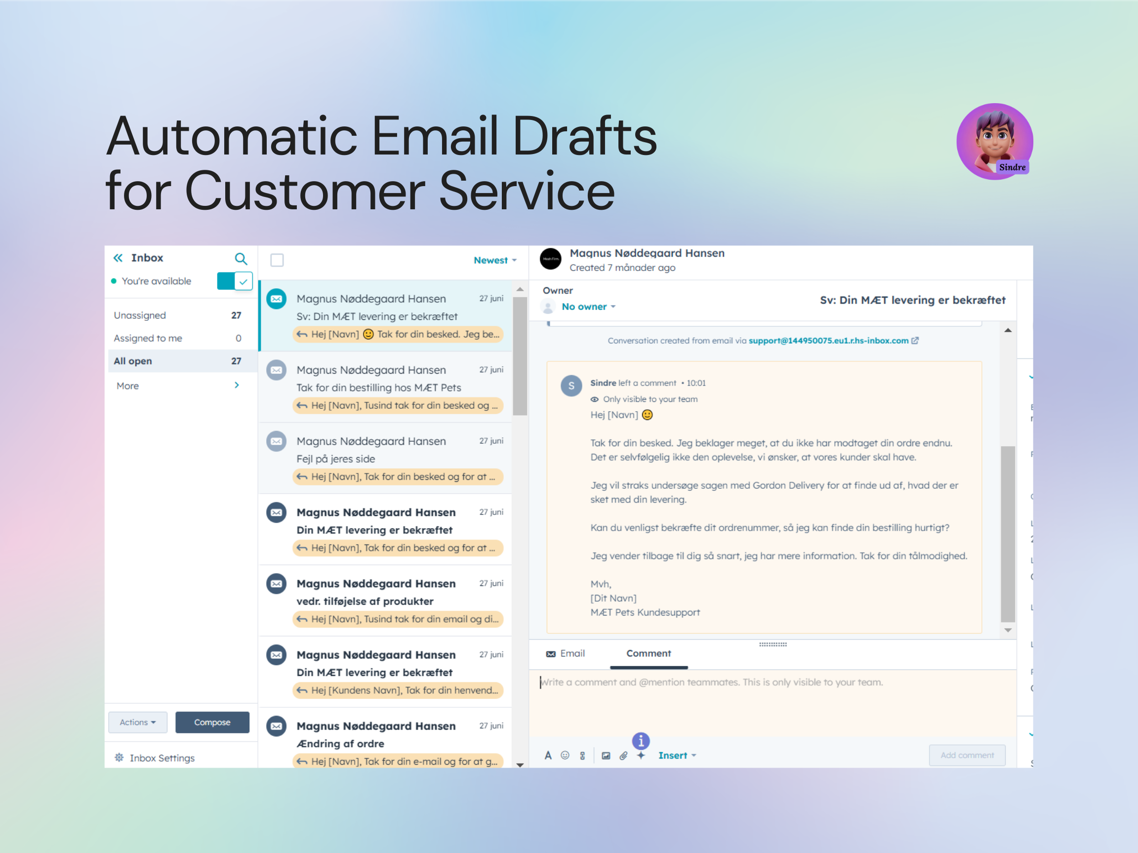 Hubspot Automatic Drafts